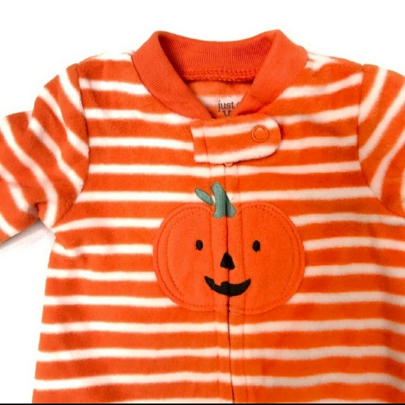 NWT Carter's Pumpkin Jackolantern Onsie One Piece Baby Infant Halloween Outfit - Picture 4 of 6